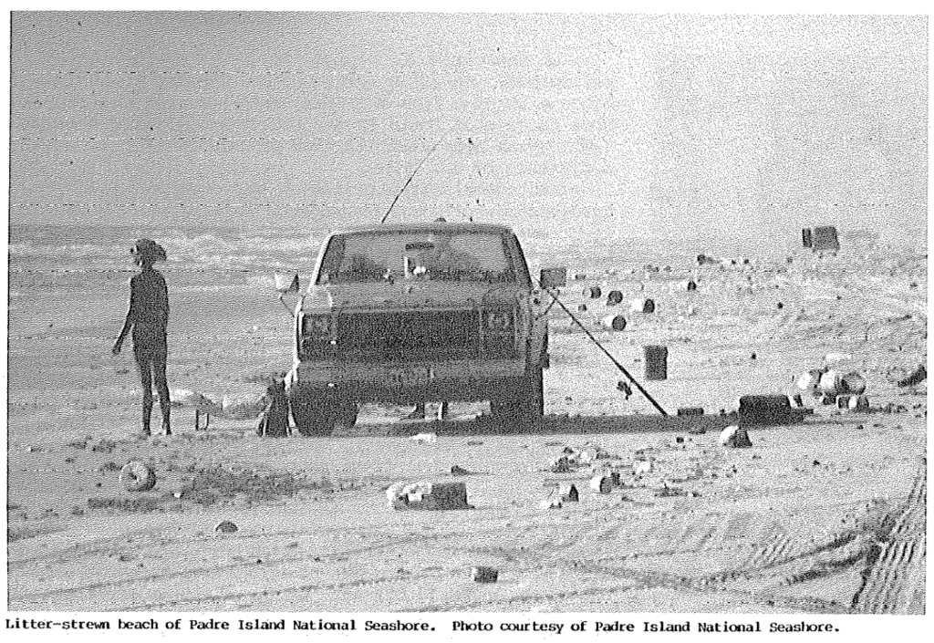 Texans cleaning up coastline in 1986 initiative